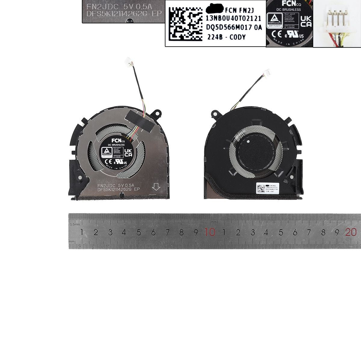 Ventilador Gpu Para Portátil Asus Pro 14 M3400Qa M3401Q K3400P M7400Q