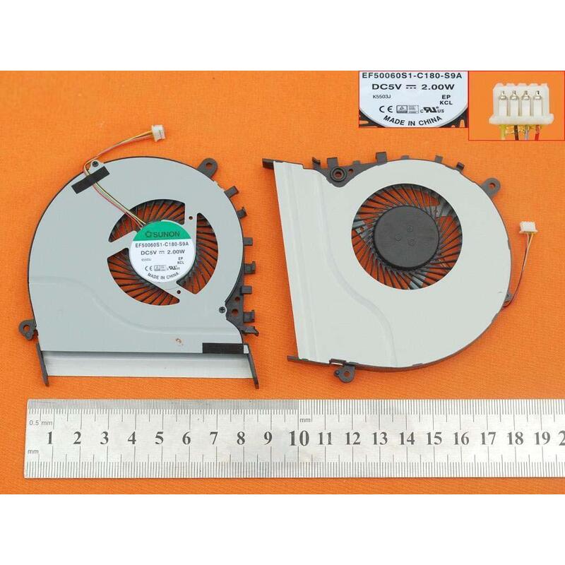Ventilador Para Portátil Asus Vivobook S551l S551lb V551 V551l 4pin 5v 0.4a Ef50060s1-C180-S9a