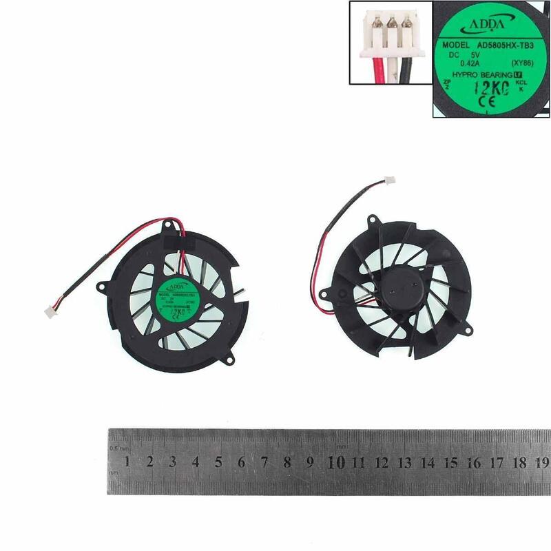 Ventilador Para Portátil Hp Pavilion Dv5000 Dv8000 Series Presario C300 C500 Intel Ad5805hx-Tb3