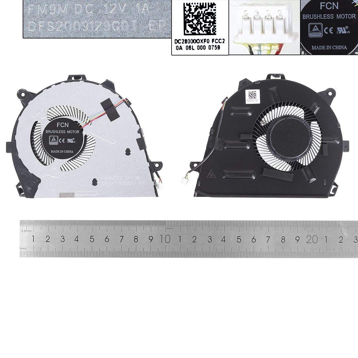 Ventilador Para Portátil Lenovo Ideapad 5-14 Ideapad 5-14Iil05 Air-14Are Dfs2009129G0T