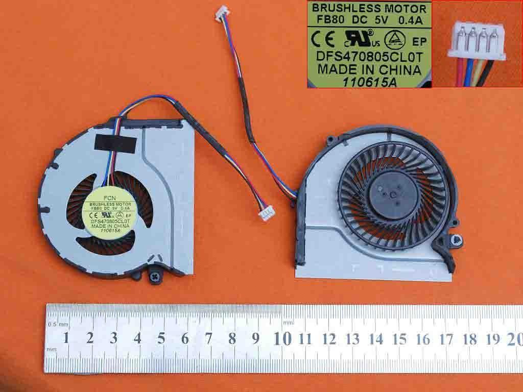 Ventilador Cpu Para Portátil Lenovo Ideapad Z480 Z485 Z580 Z585 Dfs470805Cl0T Fb80