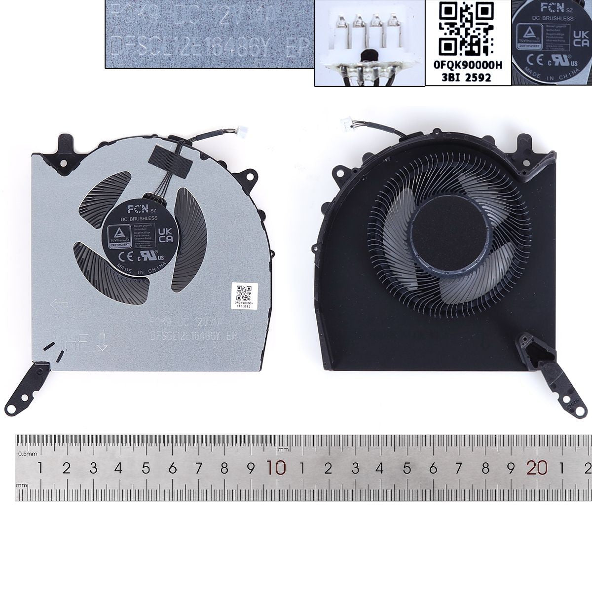 Ventilador Gpu Para Portátil Lenovo Legion Y9000P R9000P 2023 Irx8 12V