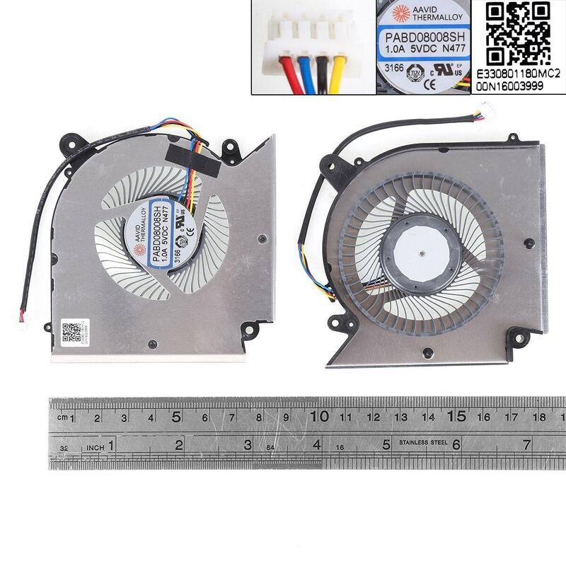 Ventilador Para Portátil Msi Gl66 N477 Gf66 Gf76 Ms 1583cpu,Org Pabd08008sh