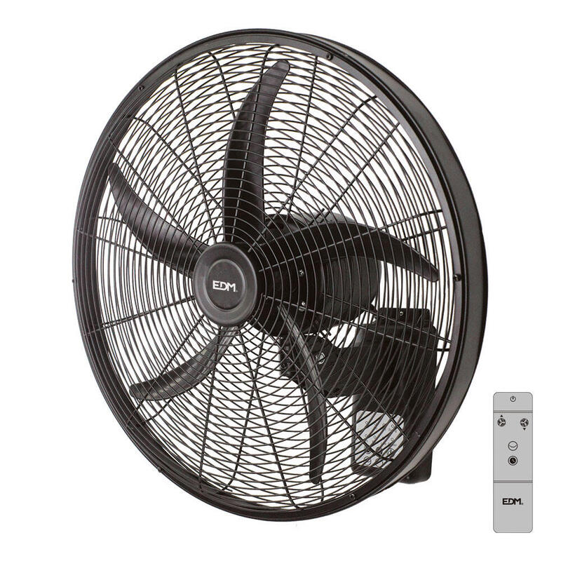 Ventilador Pared 100w 45cm Con Mando Edm