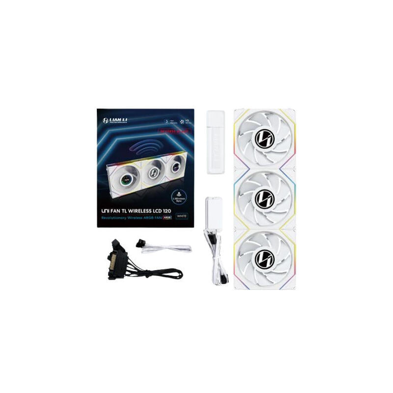 Ventilador Pc 120x120 Lian Li Unifantl-Lcd Wireless White R