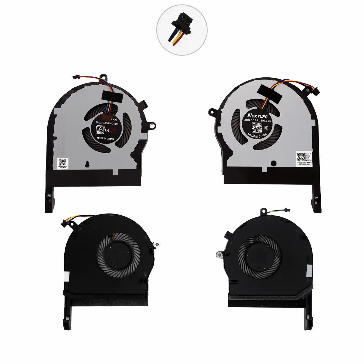 Ventiladores Cpu + Gpu Para Portátil Asus Tuf Fx 504 Dfs501105Pr0T Ep