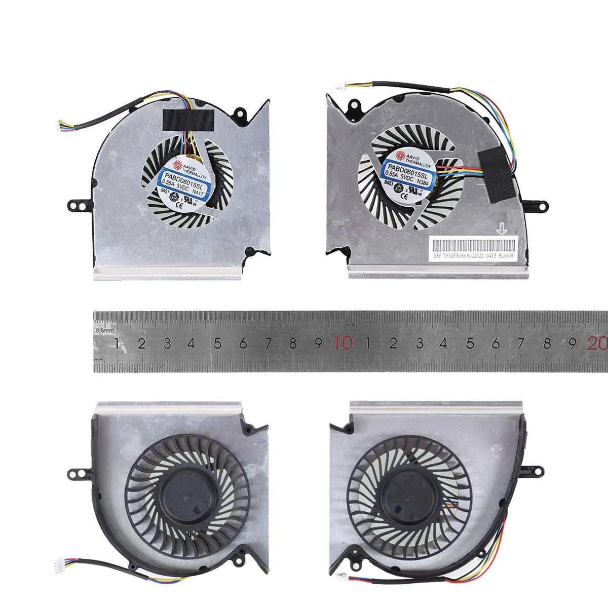 Ventiladores Cpu + Gpu Para Portátil Msi Ge75 Gp75 Gl75 We75 Vr Ms-17E2 Ms-1E4 Ms-1E5 Ms-1E7