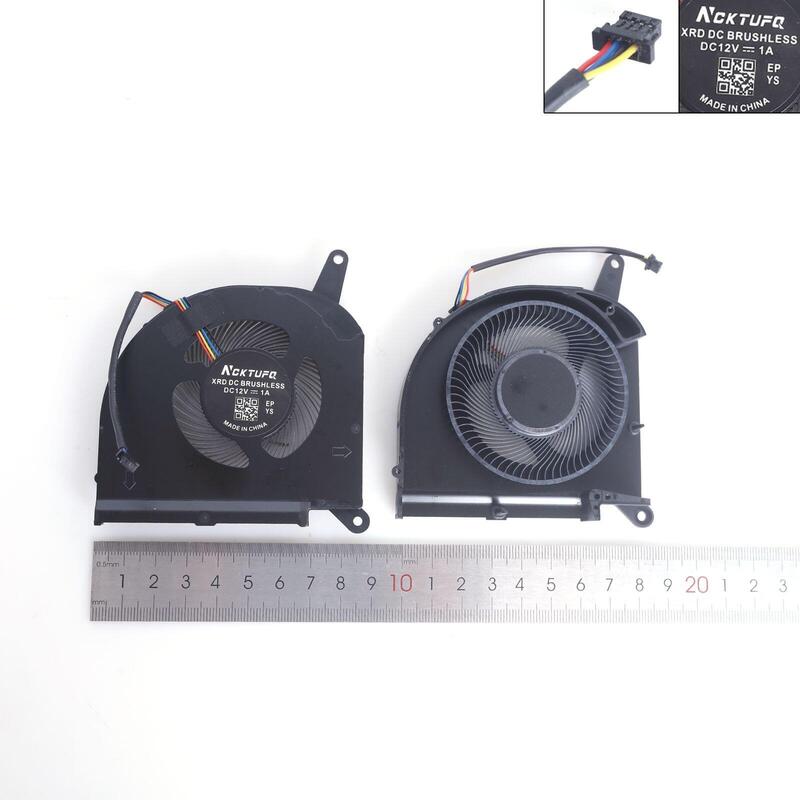 Ventiladores Cpu+Gpu Para Portátil Aorus 15g 15p 17p Rx7g Rx5g Rp77 Rp75 1cm