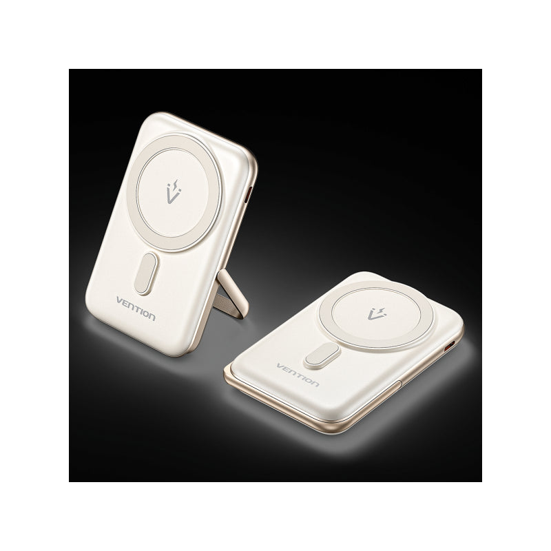 Vention Powerbank Inalambrico Magnetico 10000mah - Usb Tipo-C - Carga Rapida 20w - Entrada Wireless 15w - Material