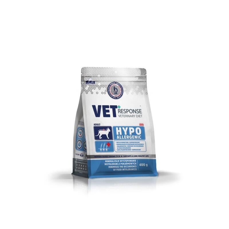 Vet Response Hypoallergenic - Comida Seca Para Gatos - 400g