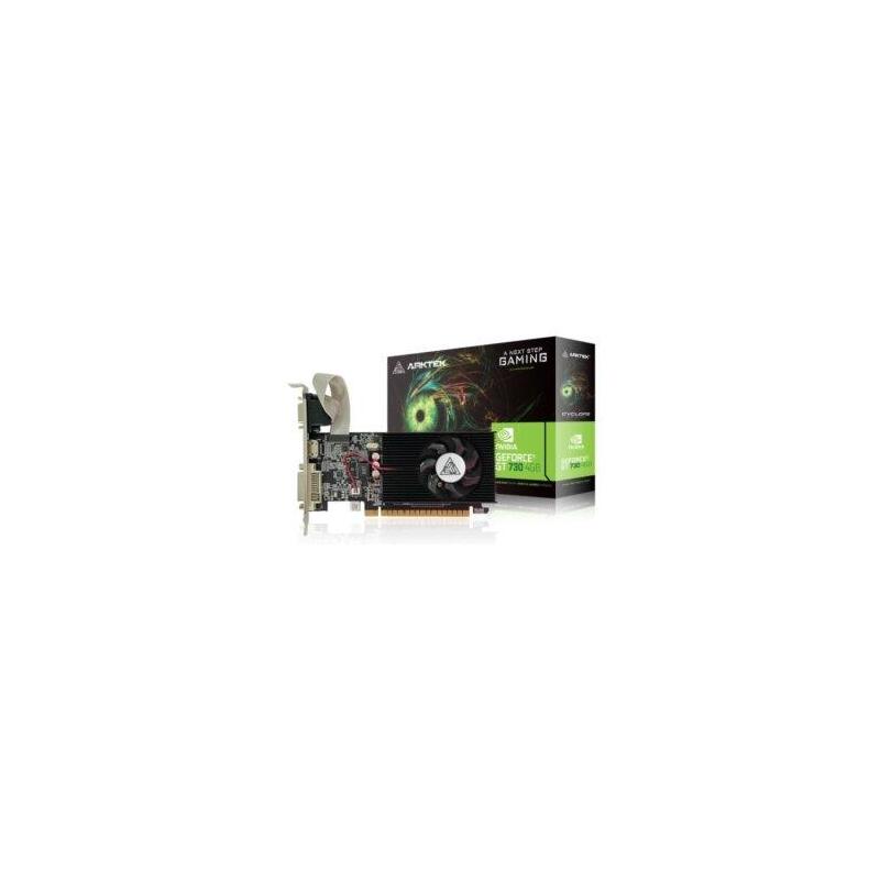 Vga Arktek Geforce Gt 730 4gb Gddr5 1xdp 1xhdmi 1xdvi Cuda 384 64bit Single Fan Retail