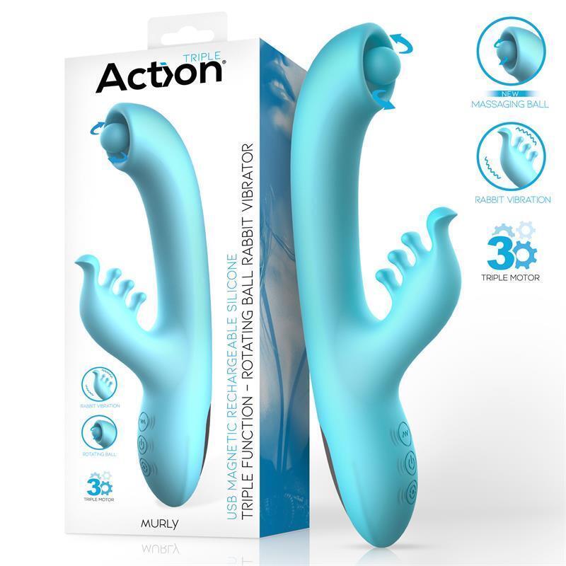 Vibración Doble Murly Soft Massaging Ball 360º Con 3 Motores