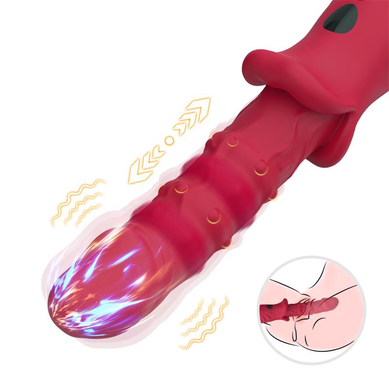 Vibrador Con Calor Y Movimiento Vertical Con Pantalla Digital