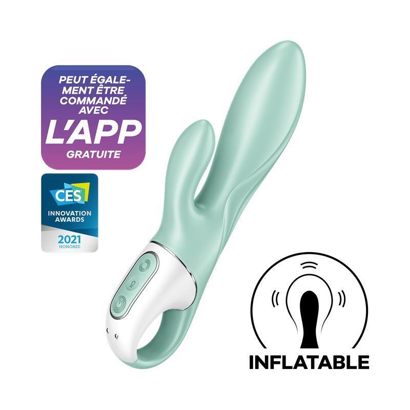Vibrador Con Funcion De Inchado Air Pump Bunny 5 Con App