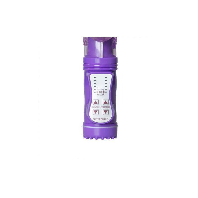 Vibrador Con Mariposa - Púrpura