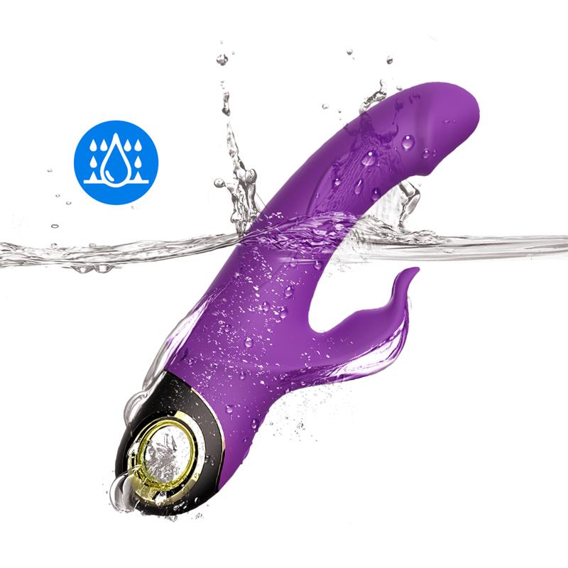 Vibrador Con Rotación 360º Purpura