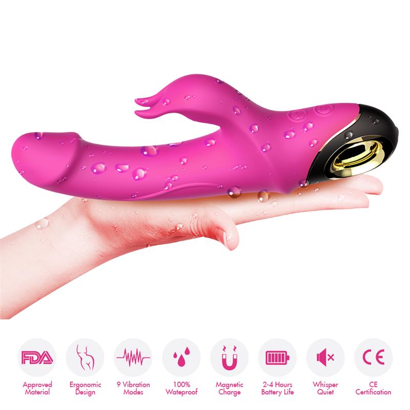 Vibrador Con Rotación 360º Rosa