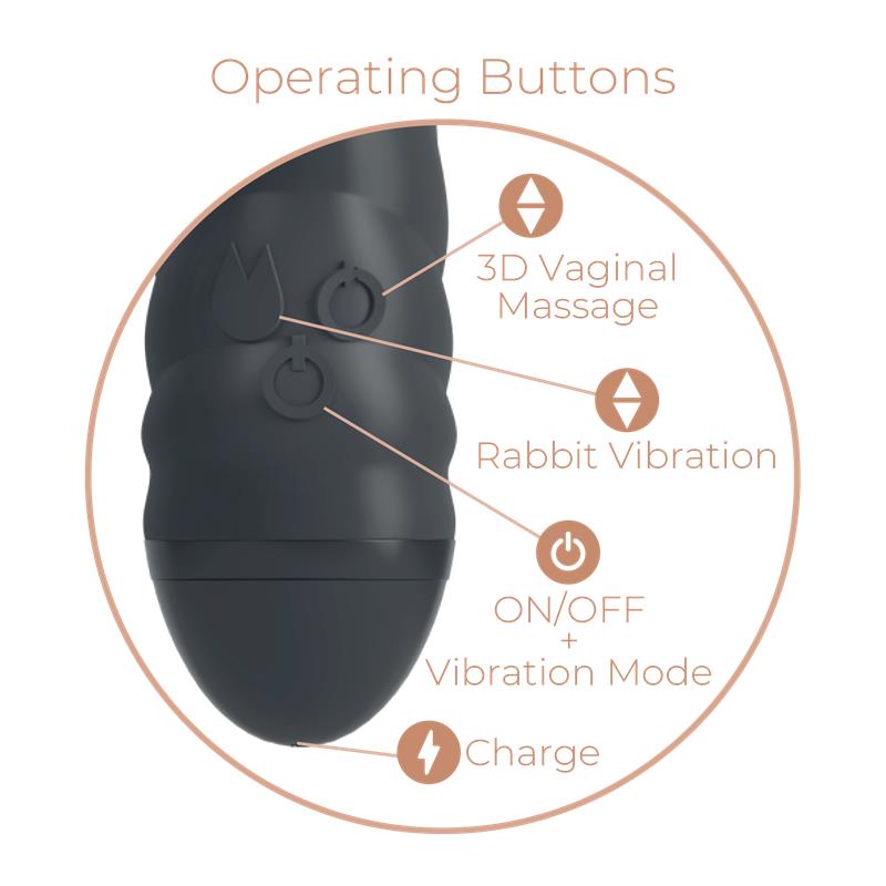 Vibrador Rampante Twister - Negro