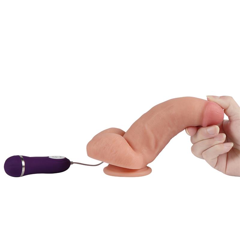 Vibrador Realista Control Remoto Red Eagle 17 Cm