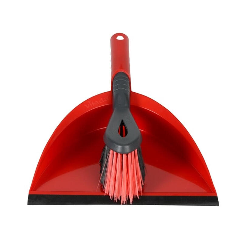 Vileda Juego De Recogedor Y Cepillo Negro, Rojo 141742