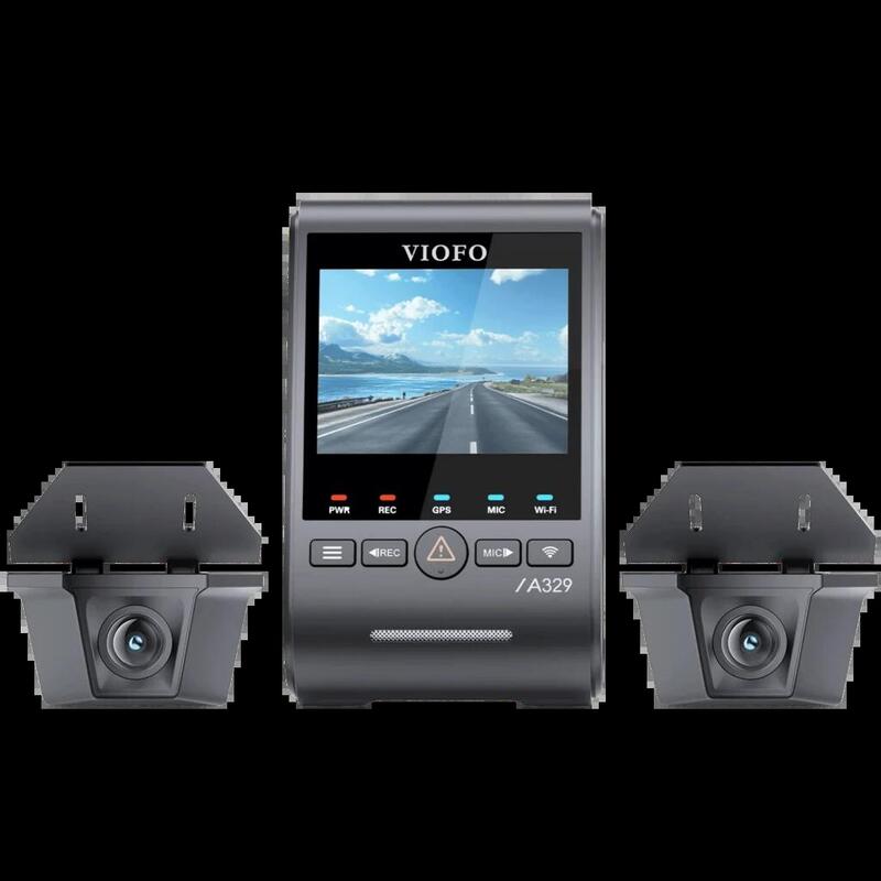 Viofo A329ww 3ch 4k 30fps Front + Dual 2k Hdr Waterproof Rear Cameras - Dashcam