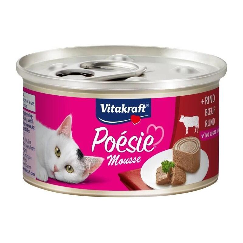 Vitakraft Poésie Mousse De Carne - Comida Húmeda Para Gatos - 85 G