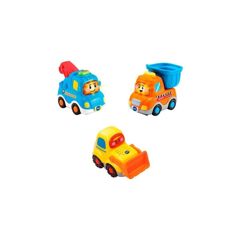 Vtech Hace Velocistas Para Bebés: 3 Vehículos De Sitios De Construcción De 3 Set, Jugando Vehículo 80-242174