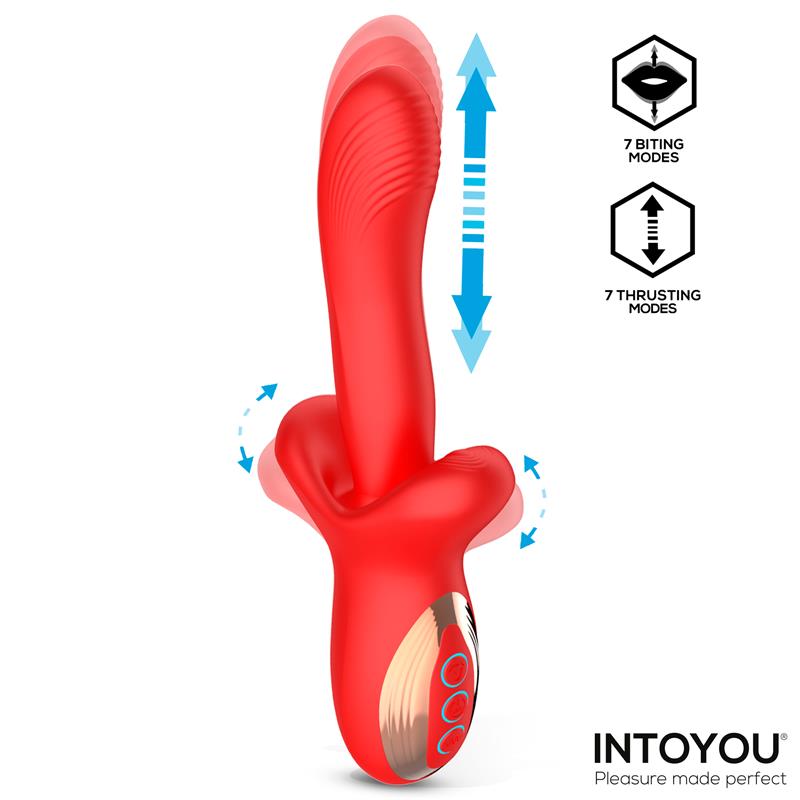 Vyron Vibrador Con Thrusting Y Biting (Mordisqueo)