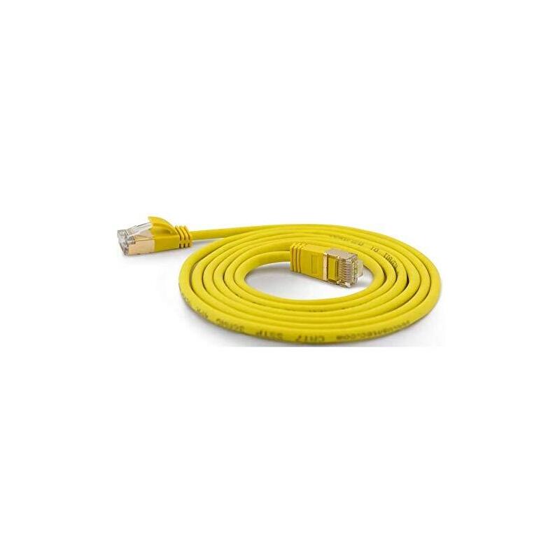 Wantec Cable De Red Smp Cat7 Me. Cat6a D=4mm 3,00m Amarillo