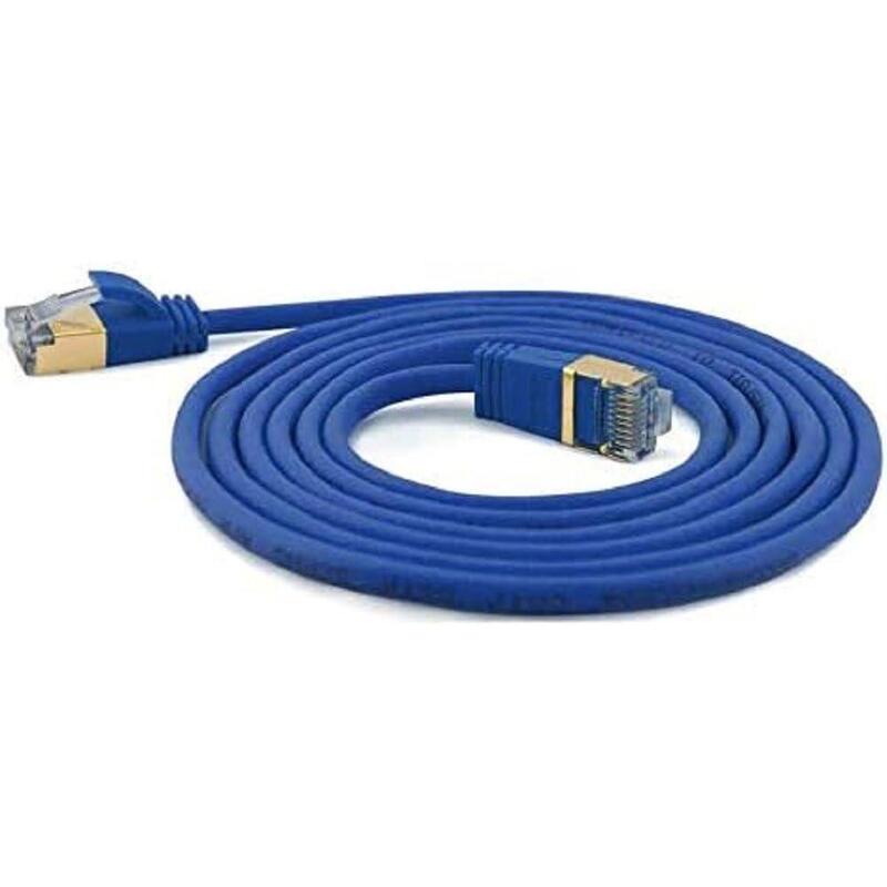 Wantec Cable De Red Smp Cat7 Me. Cat6a D=4mm 5,00m Azul