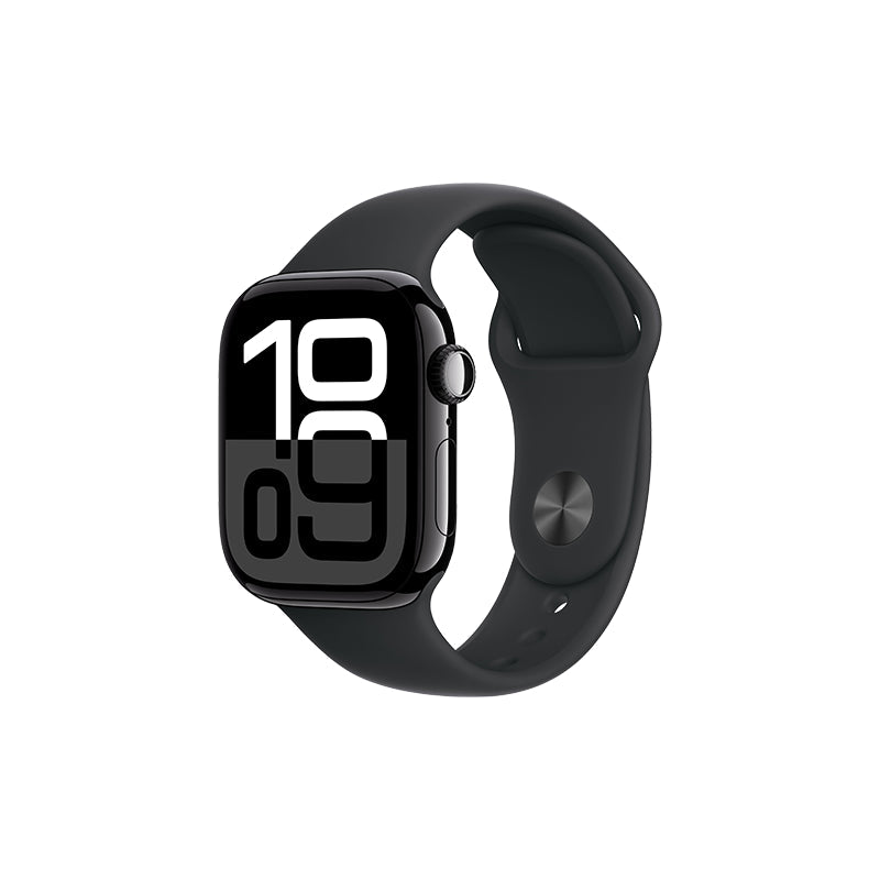Watch Apple Watch Series 10 Gps 42mm Jet Black Aluminium Case With Sport Band S/M - Black