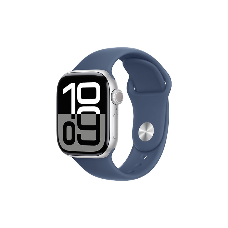 Watch Apple Watch Series 10 Gps 42mm Silver Aluminium Case With Sport Band S/M - Denim