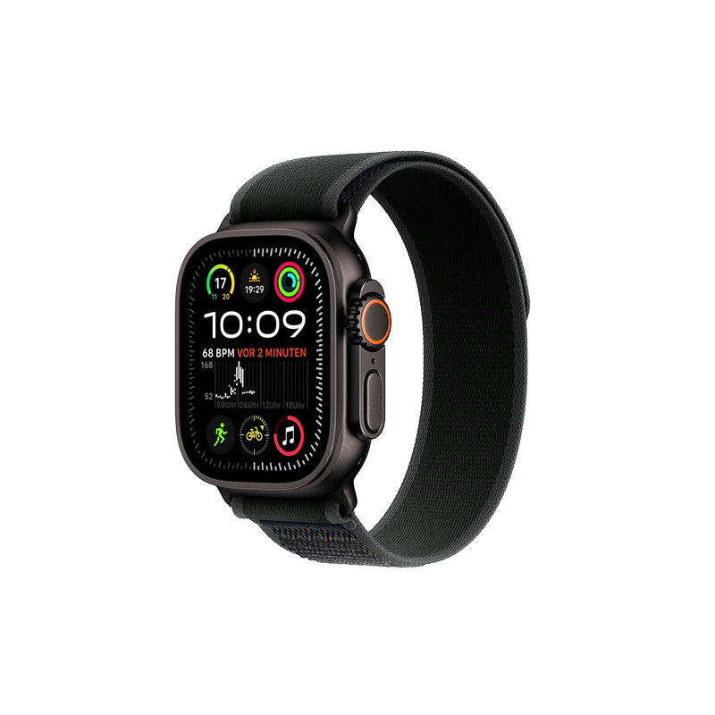 Watch Apple Watch Ultra 2 (2024) Lte 49mm Black Titanium Case With Trail Loop S/M - Black