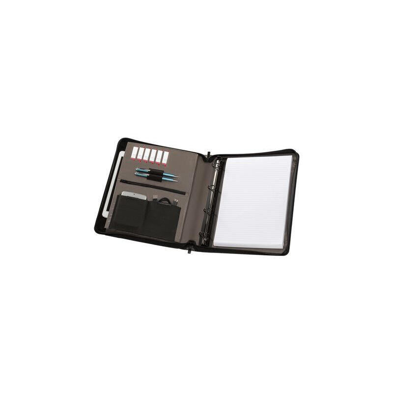 Wenger Affiliate, Carpeta De Anillas Gris, Carpeta De Escritura Con Carpeta De Anillas Y Compartimento Para Tablet 601360