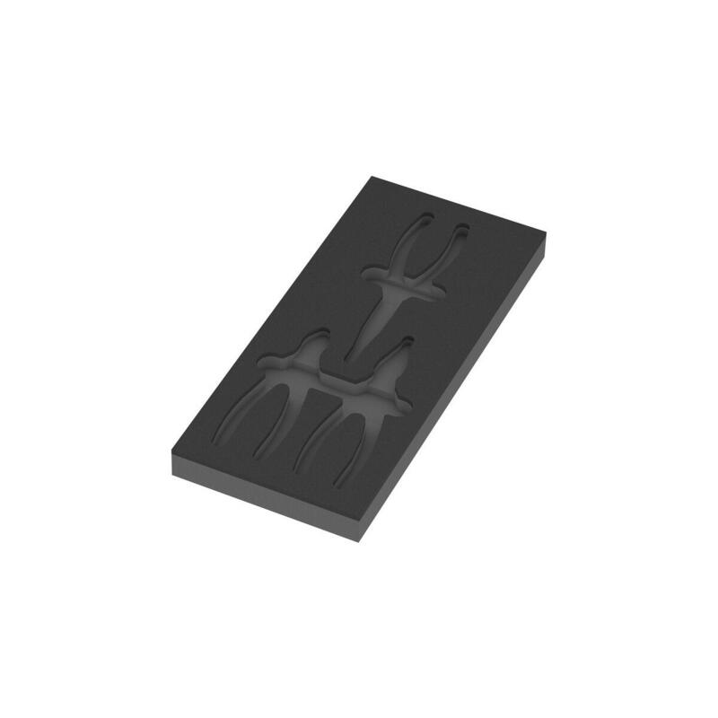 Wera 9884 Inserto De Espuma Para Alicates De Knipex Set Vde 1, Negro/Gris Vacío, Para El Taller Rebelde De Herramientas 05137384001