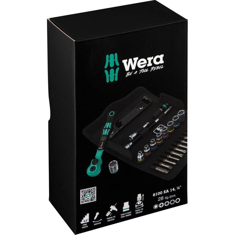 Wera 8100 Sa 14 Zyklop Comfort Knarrensatz 1/4