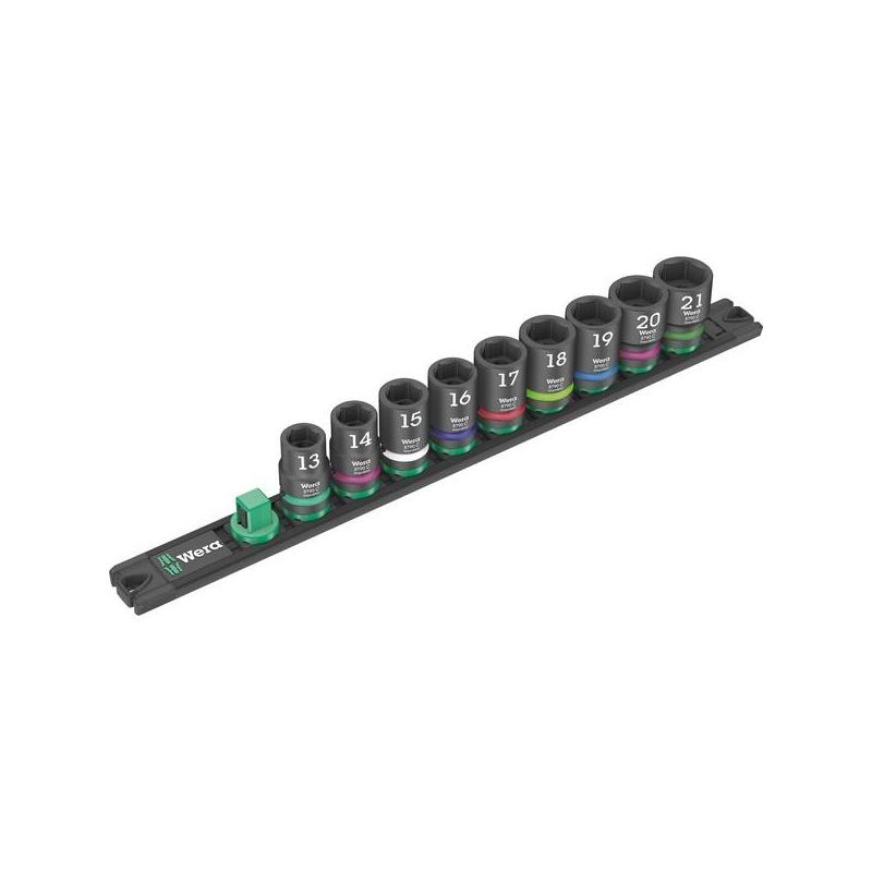 Wera Juego De Llaves De Vaso Regleta Magnética C Impaktor 1 1/2" 05005490001