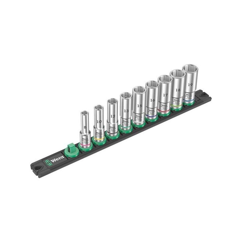 Wera Juego De Vasos Tira Magnética B Profundo 1 Vaso 3/8" 05005440001