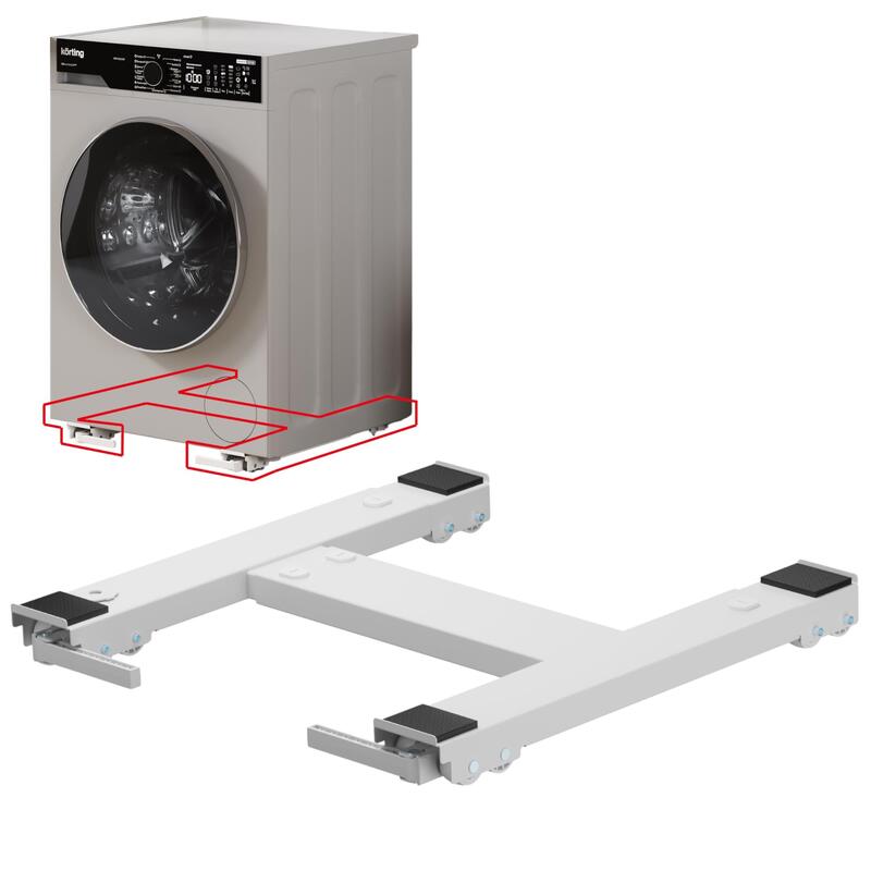 Wheel Wash Slim Base Universal Antivibración Con Ruedas Para Mover Cualquier Electrodoméstico Con Total Seguridad