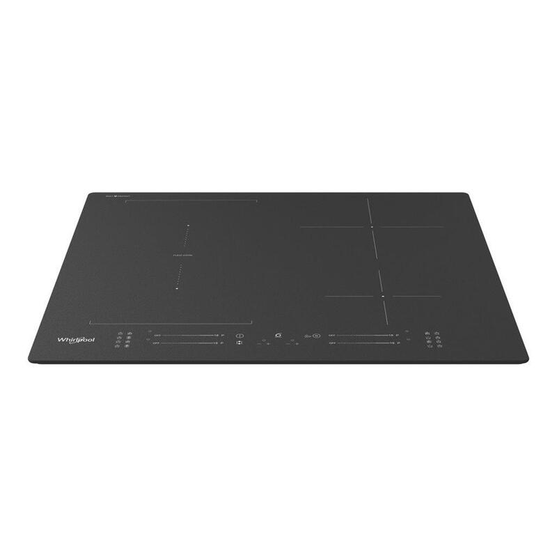 Whirlpool Wf S7560ne Bm Hob, Glass Ceramic, Induction, Built-In, 4 Cooking Zones, Width 59 Cm, Black