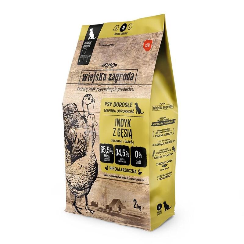 Wiejska Zagroda Indyk Z Gesia Karma Sucha Para Perro 2kg