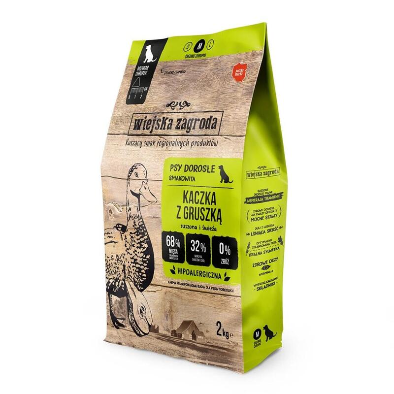 Wiejska Zagroda Kaczka Z Gruszka Karma Sucha Para Perro 2kg