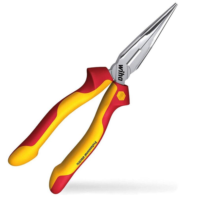 Wiha Flat Round Nose Pliers Professional Electric
