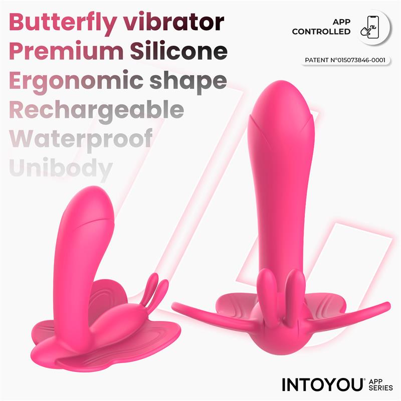 Wingy Estimulador Mariposa Con App Peach Red