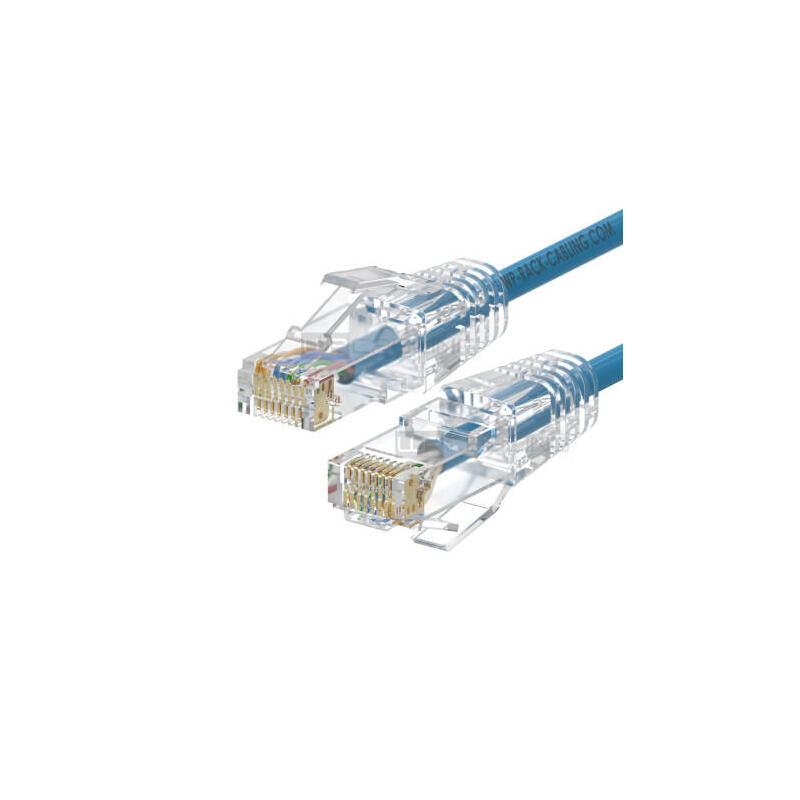 Wp Wpc-Pat-6au005lb-S Cable De Red Negro, Azul 0,5 M Cat6a U/Utp (Utp)