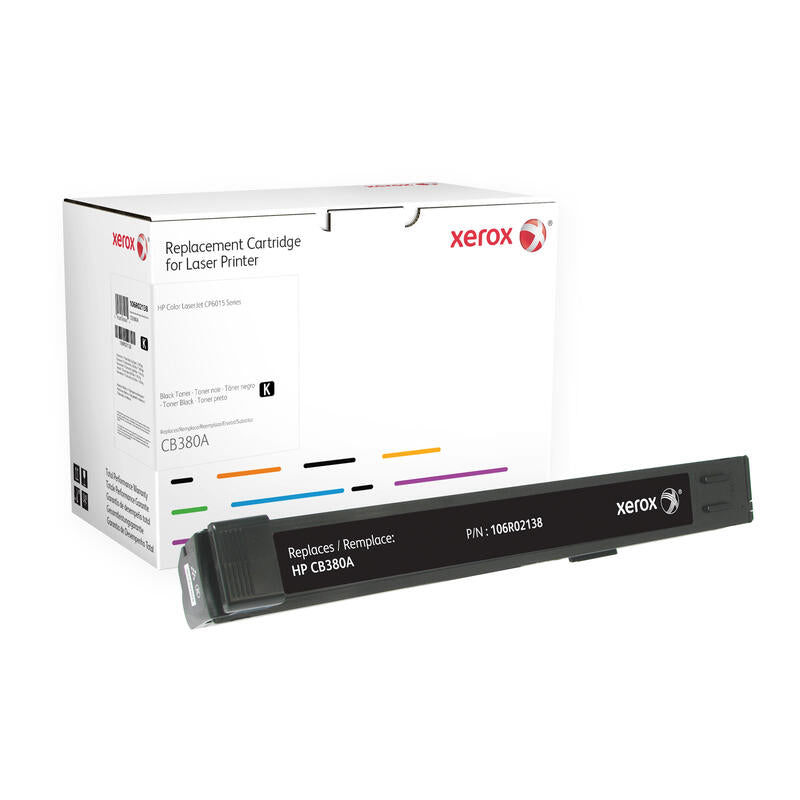Xerox Hp Colour Laserjet Cp6015negrocartucho De Tner (Alternativa Para: Hp Cb380a)Para Hp Color Laserjet Cm6030, Cm6040, Cp6015