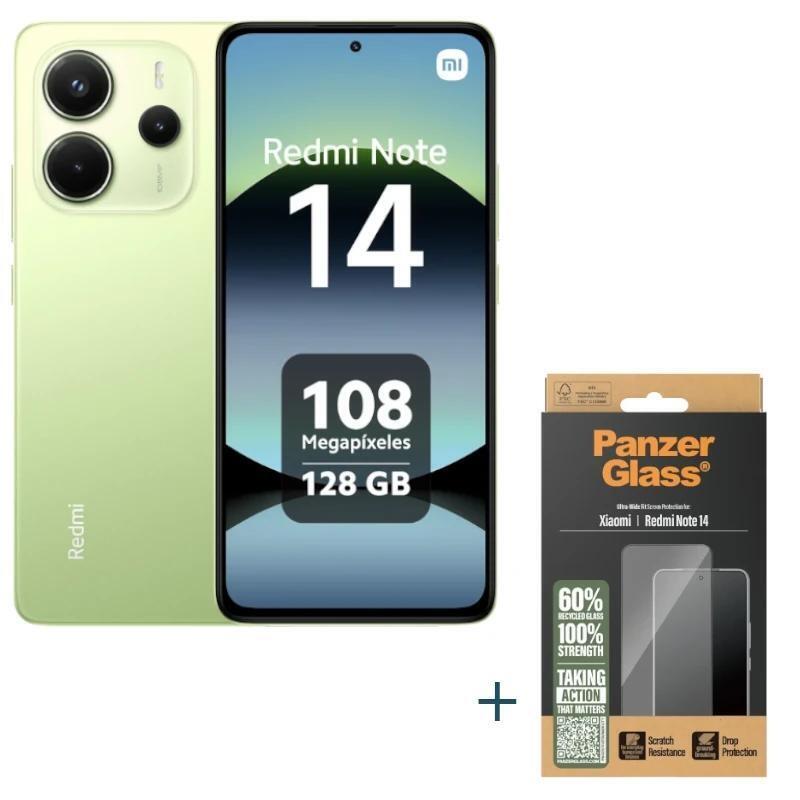 Xiaomi Redmi Note 14 128gb 6gb Green+Prot Panzergl