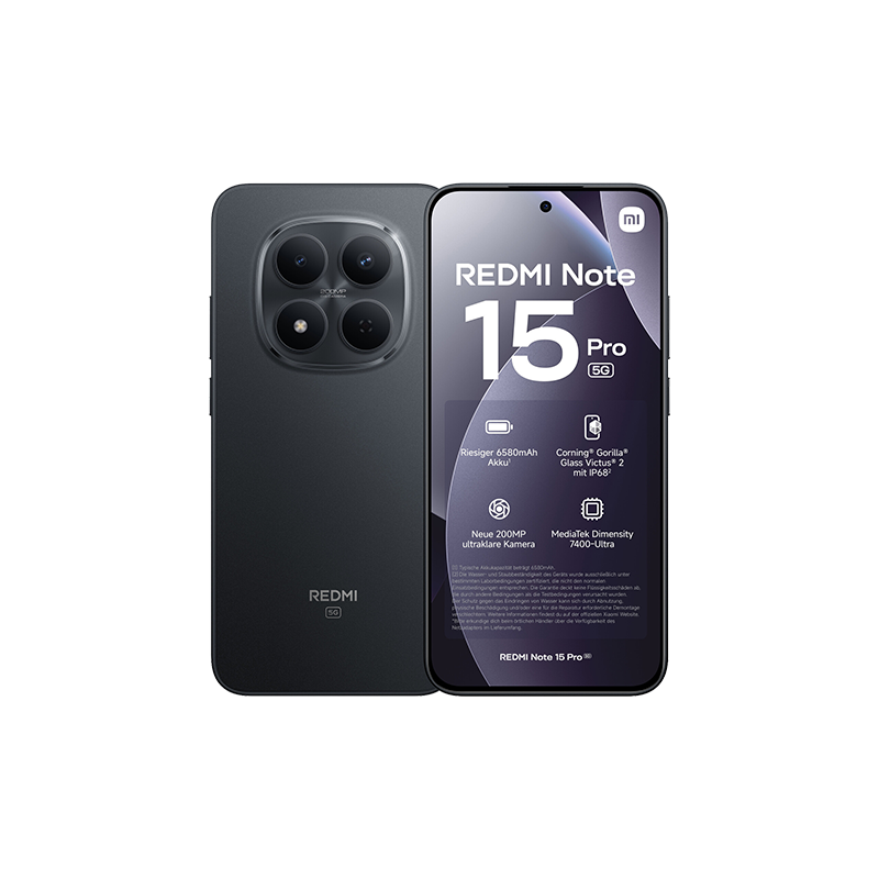 Xiaomi Redmi Note 15 Pro 5g Dual Sim 12gb Ram 512gb - Black