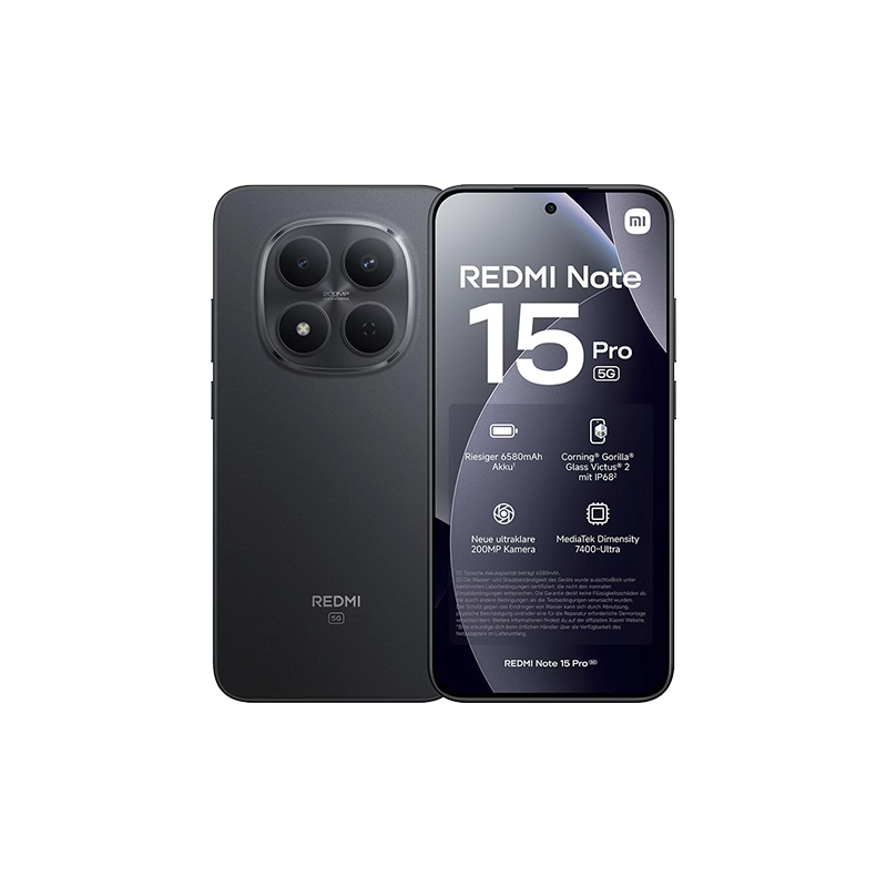 Xiaomi Redmi Note 15 Pro 5g Dual Sim 8gb Ram 512gb - Black
