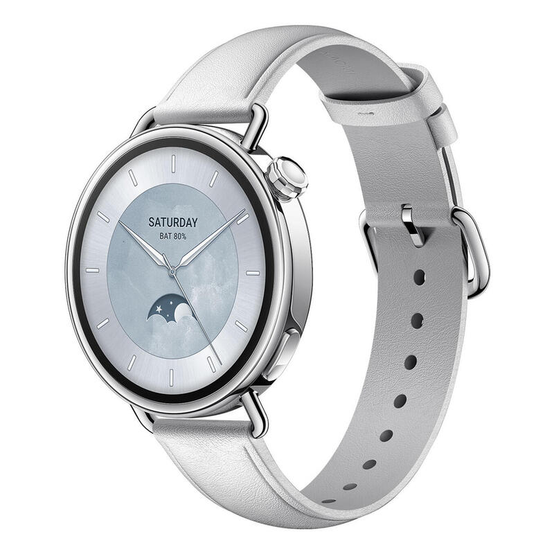 Xiaomi Watch S4 41mm Leather Strap, White